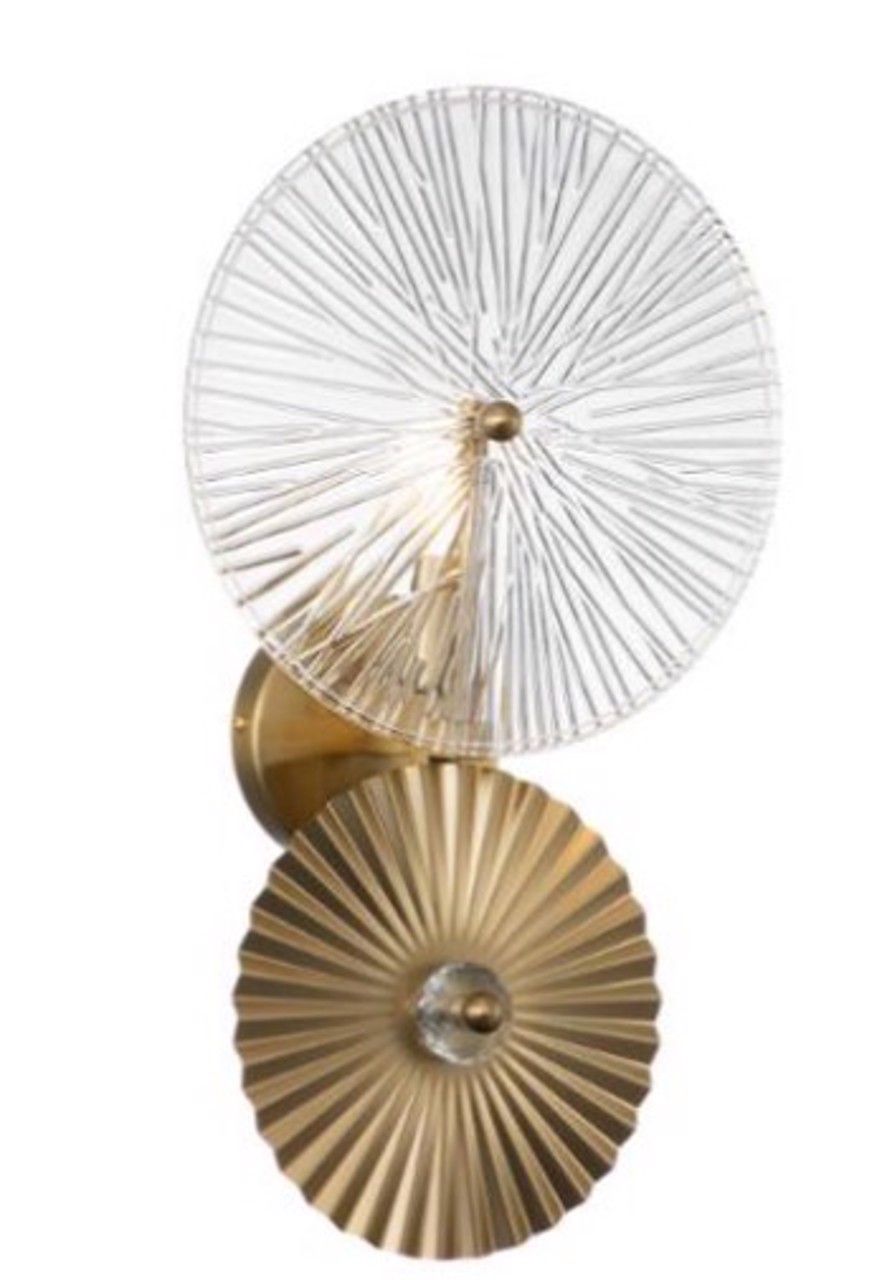 Otis falilámpa - brushed gold